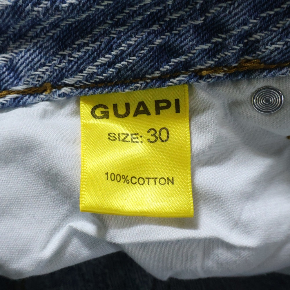 GUAPI(グアピ) FLARED DENIM ダブルニーフレアデニム インディゴ