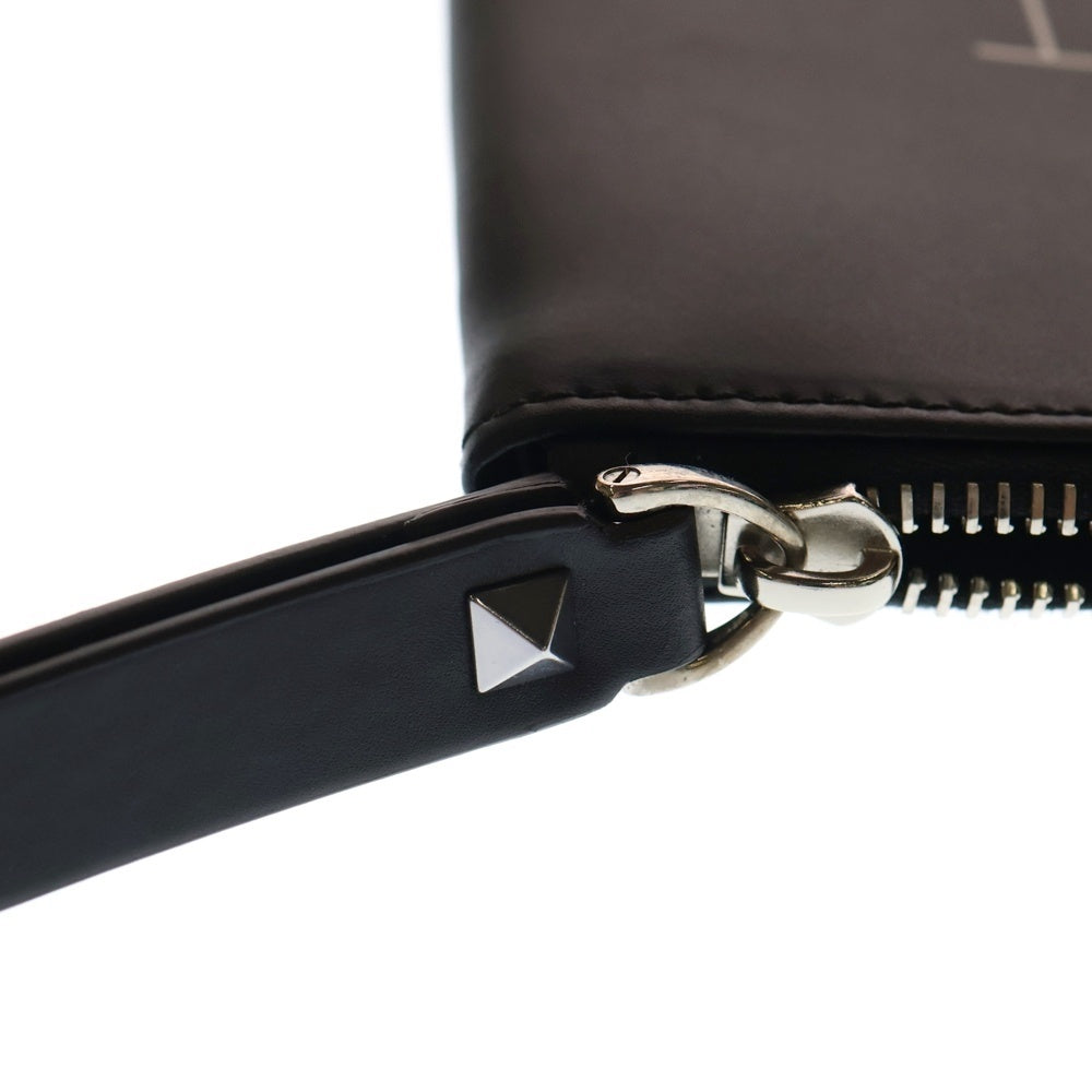 VALENTINO(ヴァレンティノ) VLTNロゴ レザークラッチバッグ ブラック VY2P0299LVN