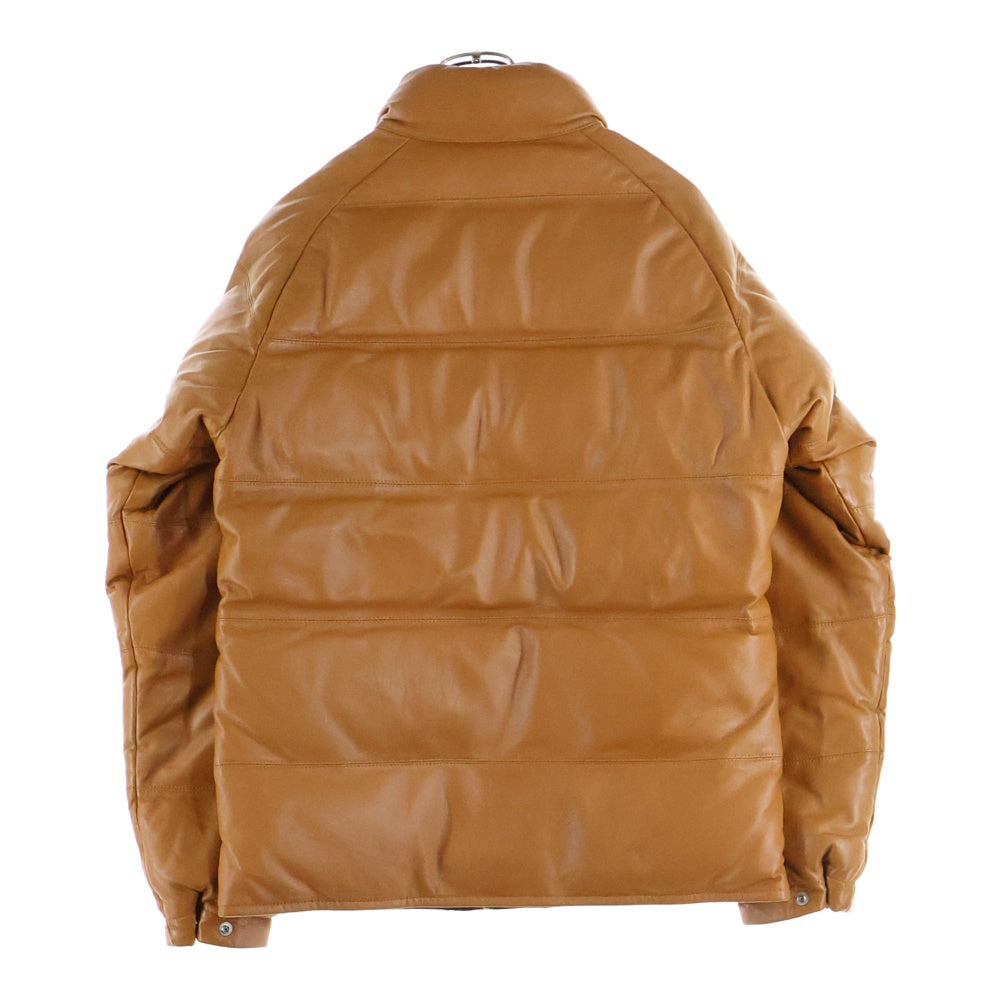 A BATHING APE(アベイシングエイプ) シープスキン レザー ダウンジャケット ブラウン