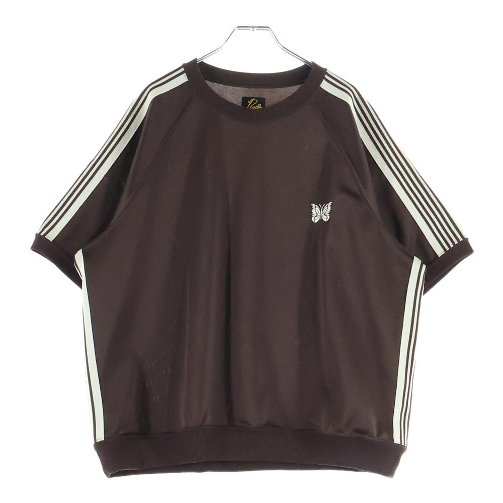 Needles(ニードルス) 23AW TRACK CREW SHIRT トラック 半袖Tシャツ ブラウン MR528
