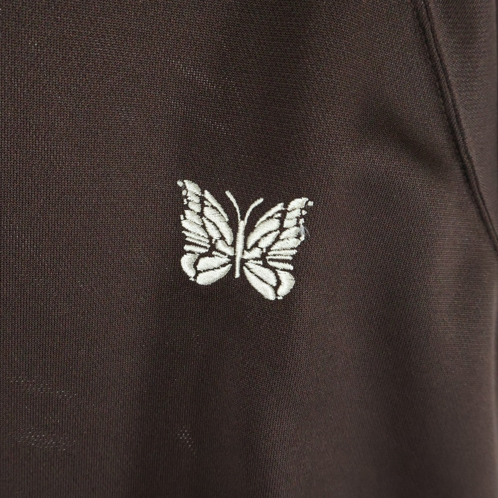Needles(ニードルス) 23AW TRACK CREW SHIRT トラック 半袖Tシャツ ブラウン MR528