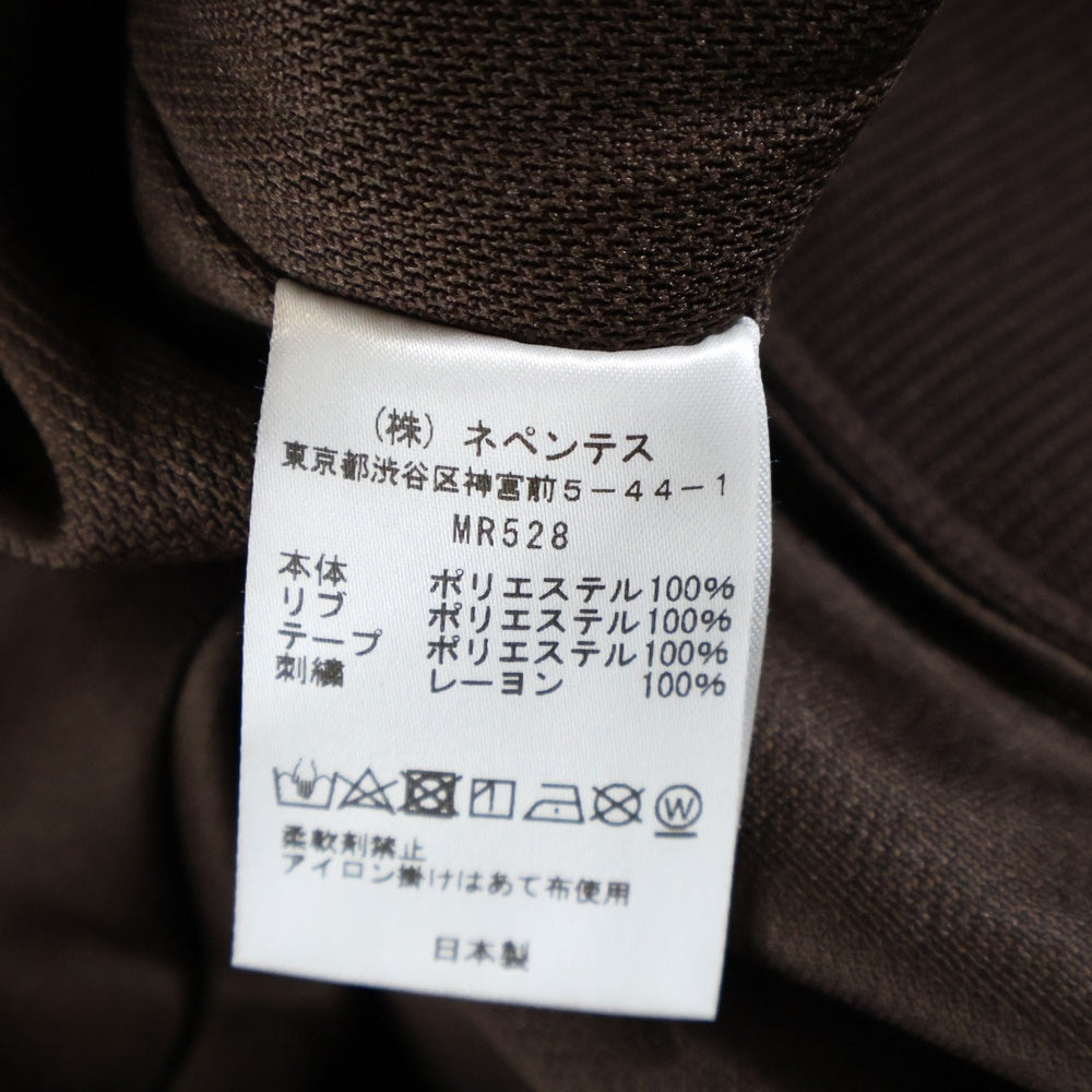 Needles(ニードルス) 23AW TRACK CREW SHIRT トラック 半袖Tシャツ ブラウン MR528