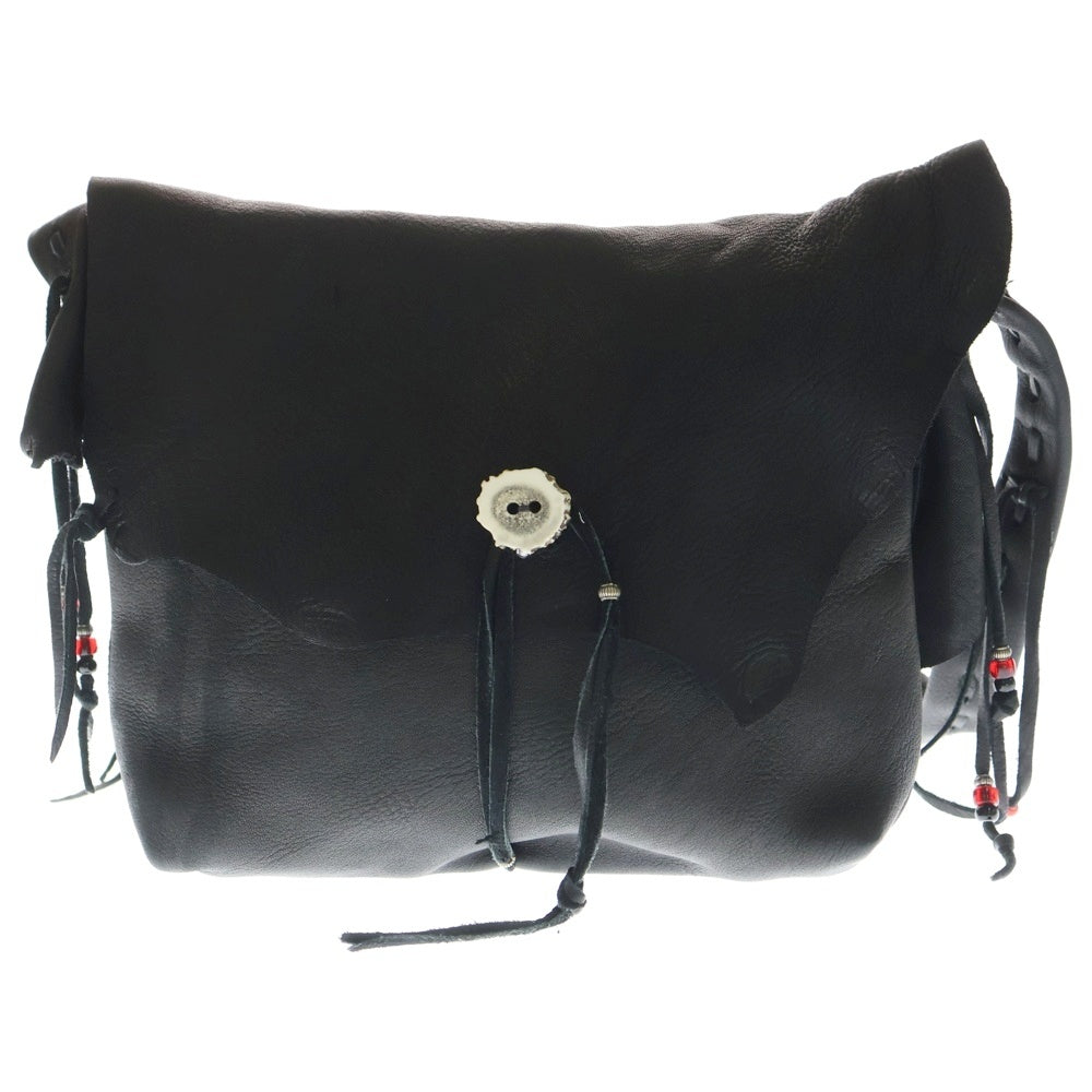 NASNGWAM(ナスングワム) × EARLY MORNIG / DEARSKIN MESSENGER BAG ディアスキン メッセンジャーバッグ ブラック