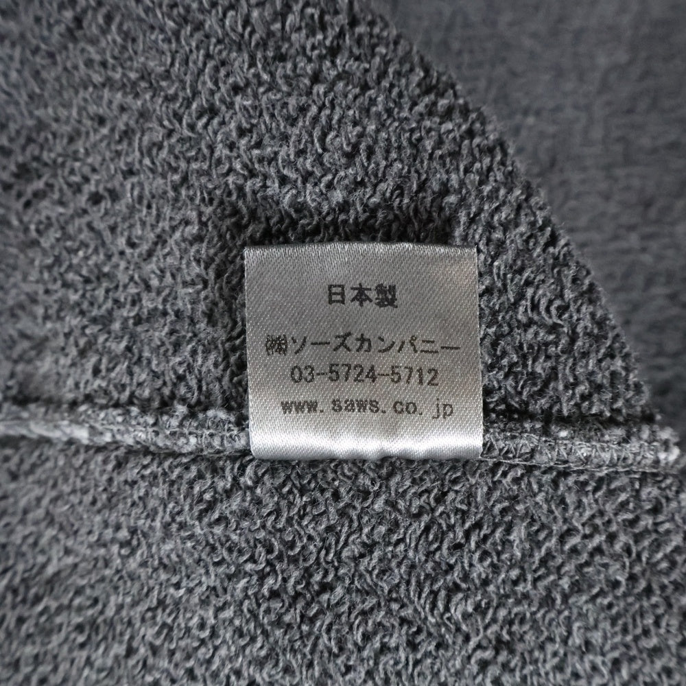NO BRAND(ノーブランド) WALLA WALLA SPORT ピグメントダイ 13oz クルーネックスウェットトレーナー グレー