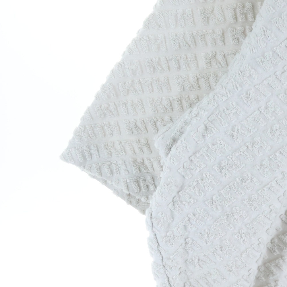 KITH(キス) Monogram Terry Leo Polo モノグラム パイルポロシャツ 半袖シャツ KHM033645 グレー