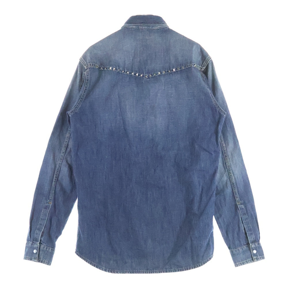 VALENTINO(ヴァレンティノ) ロックスタッズ デニムウエスタンシャツ