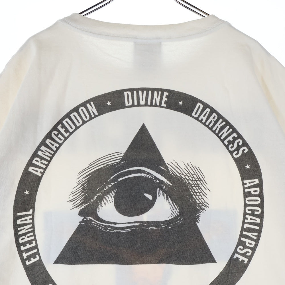 SAINT MICHAEL(セントマイケル) 23AW×河村康輔 COMPLICATED PRINT S/S TEE フロントプリント 半袖Tシャツ カットソー ホワイト SM-A23-0000-C18