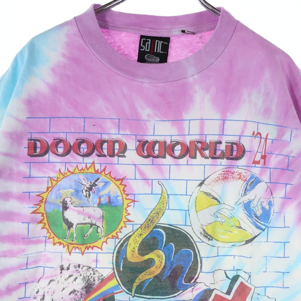 SAINT MICHAEL(セントマイケル) 24SS DOOR WORLD TEE ドアワールド クルーネック半袖Tシャツ マルチカラー SM-YS8-0000-C46