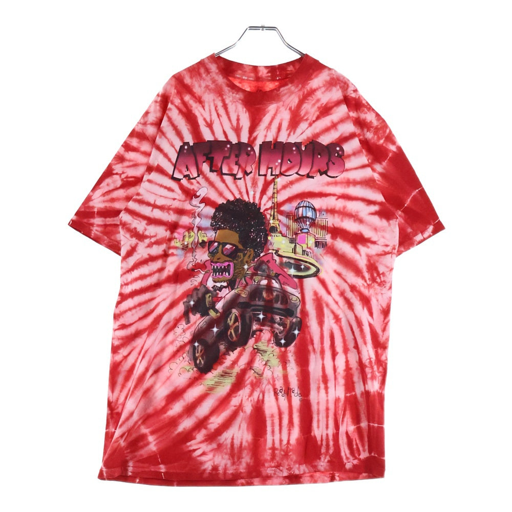 READY MADE(レディメイド) 20SS ×The Weekend ザ ウィークエンド 両面プリント半袖Tシャツカットソー レッド