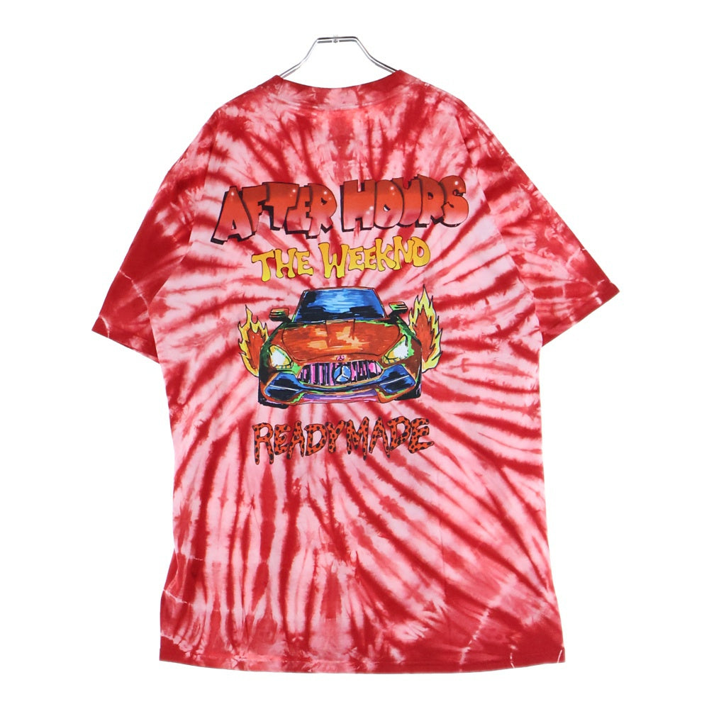 READY MADE(レディメイド) 20SS ×The Weekend ザ ウィークエンド 両面プリント半袖Tシャツカットソー レッド