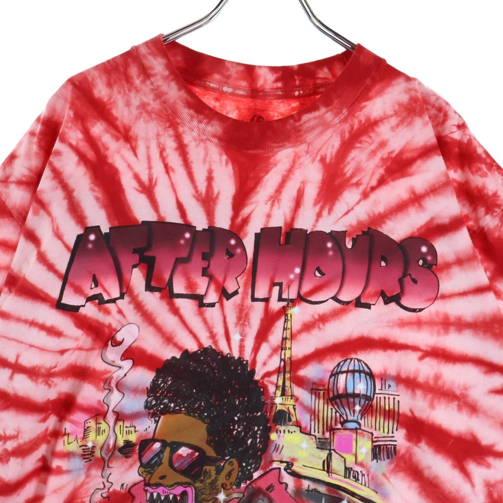 READY MADE(レディメイド) 20SS ×The Weekend ザ ウィークエンド 両面プリント半袖Tシャツカットソー レッド