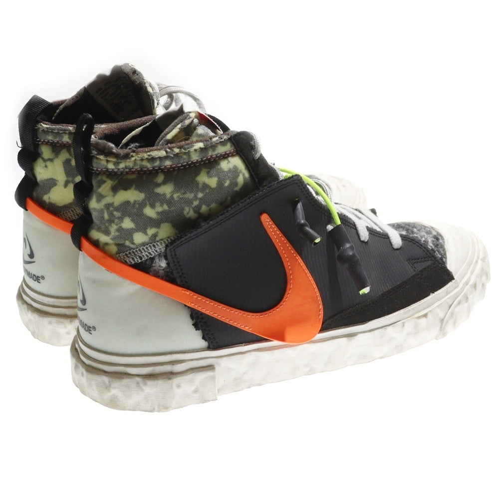 NIKE(ナイキ) ×READYMADE BLAZER MID CZ3589-001 レディメイド ブレーザー ミッドカットスニーカー ブラック/ホワイト/オレンジ US9.5/27.5cm