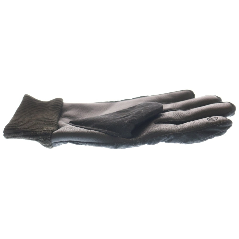 UNDERCOVER(アンダーカバー) eye patch detail padded gloves アイパッチレザーグローブ ブラック