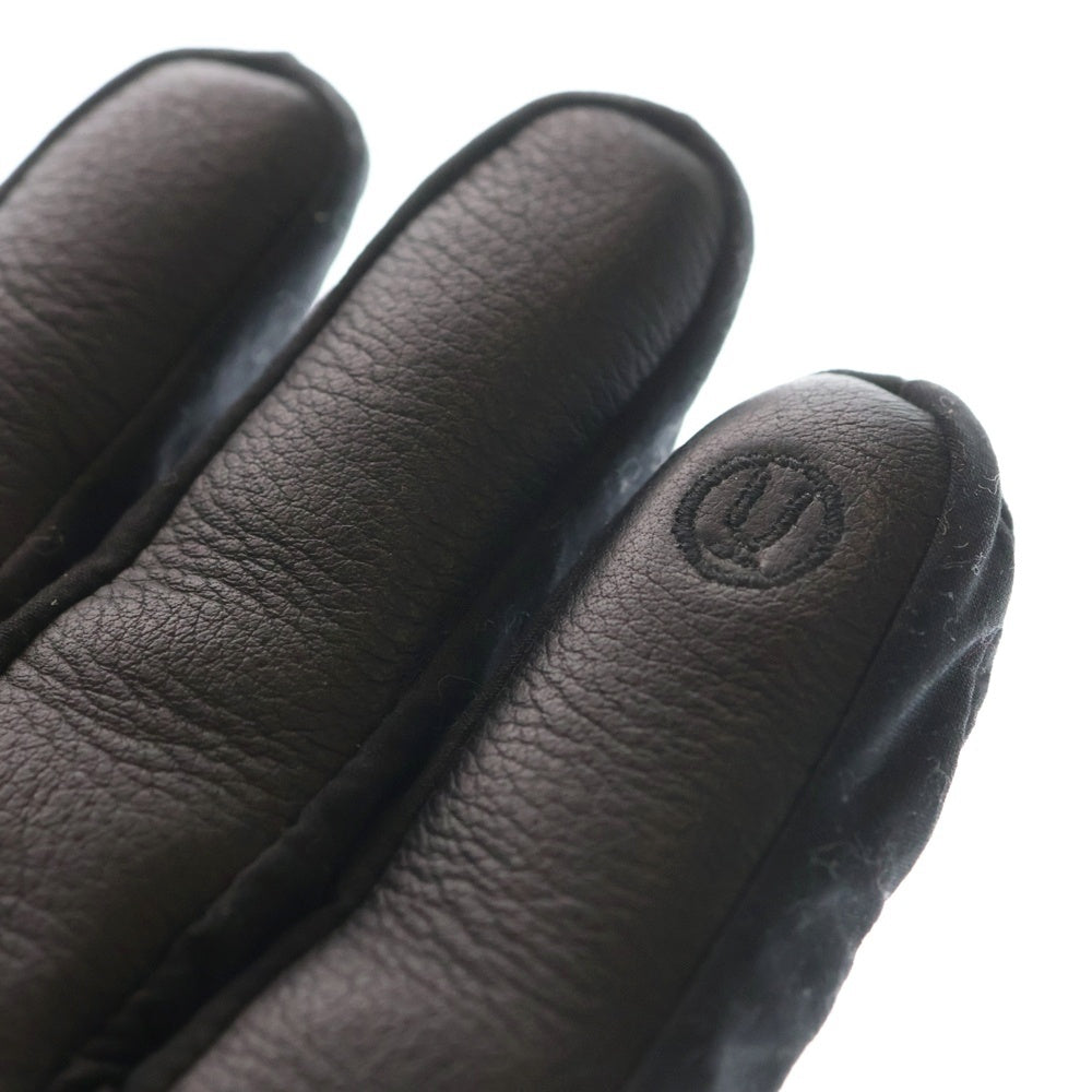 UNDERCOVER(アンダーカバー) eye patch detail padded gloves アイパッチレザーグローブ ブラック