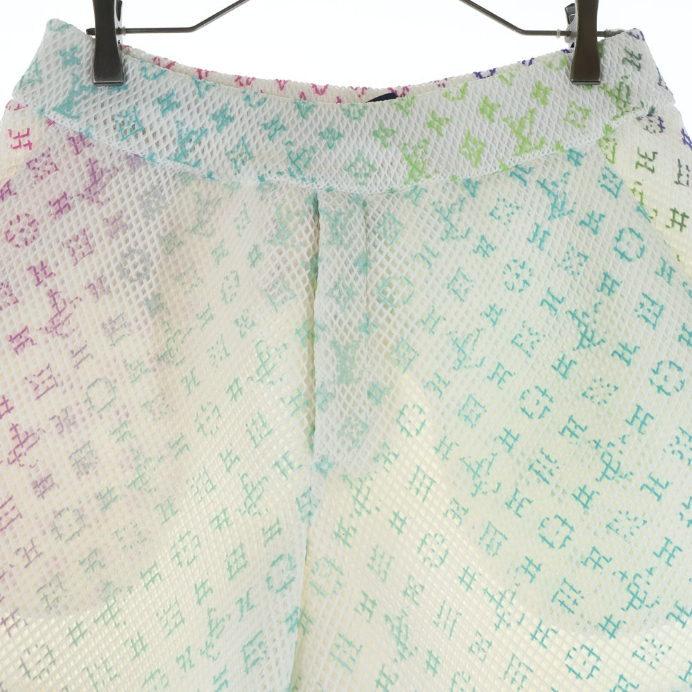 LOUIS VUITTON(ルイヴィトン) グラディエントモノグラムメッシュショーツ ハーフパンツ ホワイト RM221 KD2 HMP83W