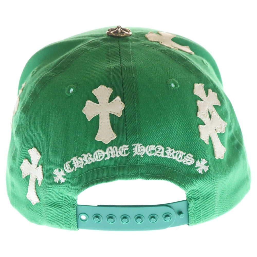 CHROME HEARTS(クロムハーツ) Trucker Cap クロスパッチ CH刺繍 トラッカーキャップ 帽子 グリーン/ホワイト