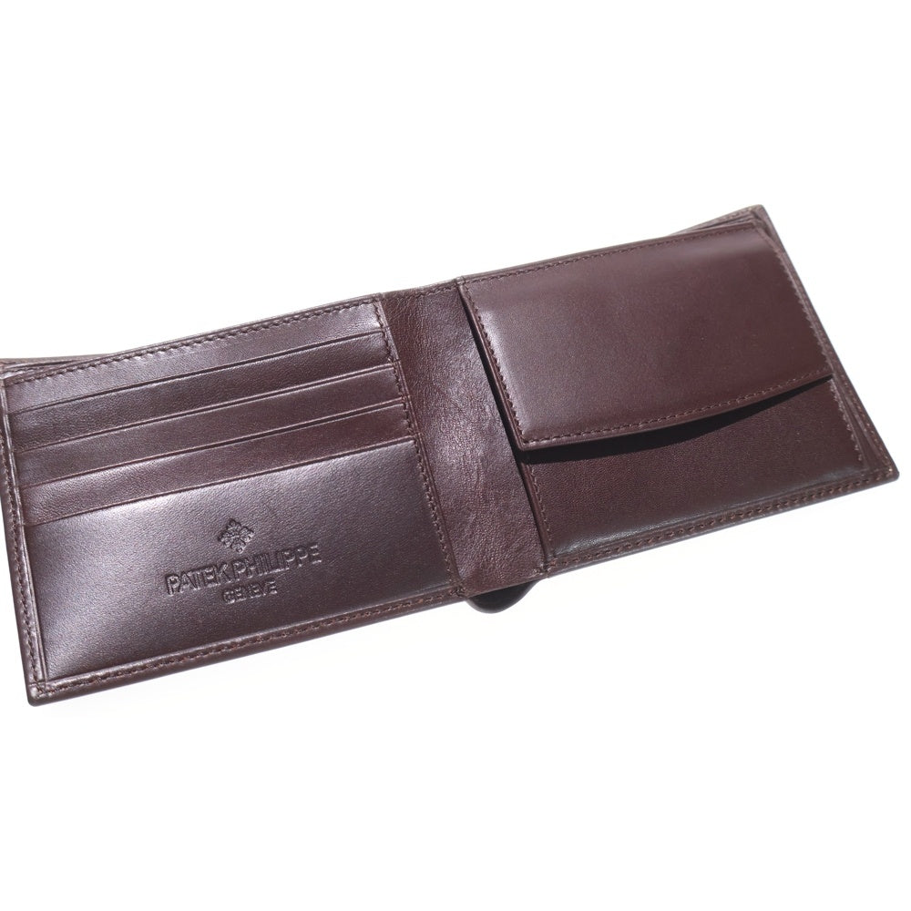 PATEK PHILIPPE(パテックフィリップ) 二つ折り財布 レザー ブラウン