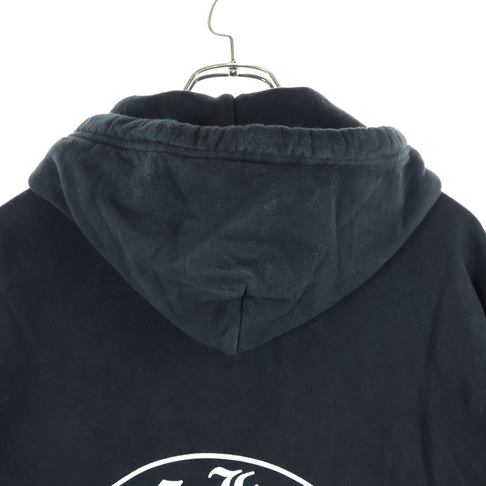 CHROME HEARTS(クロムハーツ) SWTSHRT PLVR マリブ限定 バックホースシュープリント プルオーバーパーカー ブラック