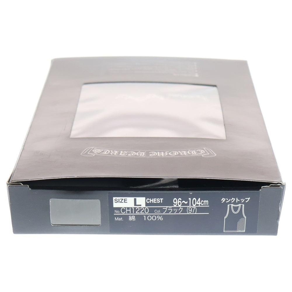 CHROME HEARTS(クロムハーツ) Crew Neck No-Sleeve クルーネック ノースリーブ タンクトップ 無地 ブラック