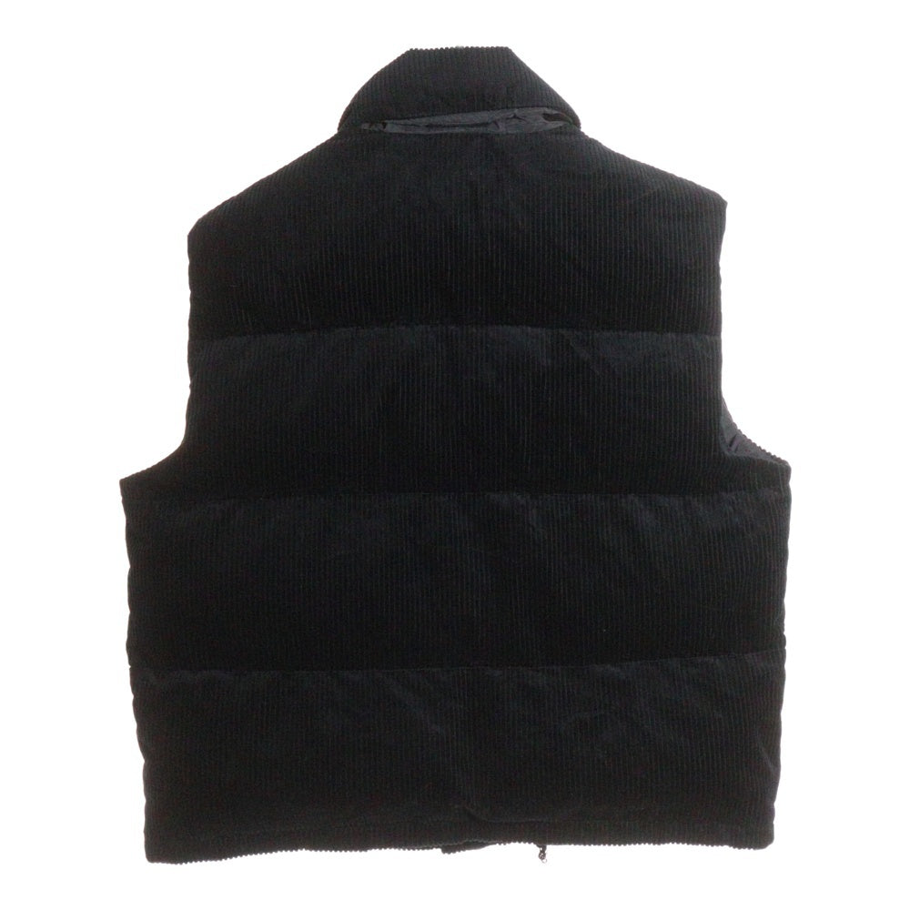 PRADA(プラダ) コーデュロイ ダウンベスト ブラック ACU1 2024 2580
