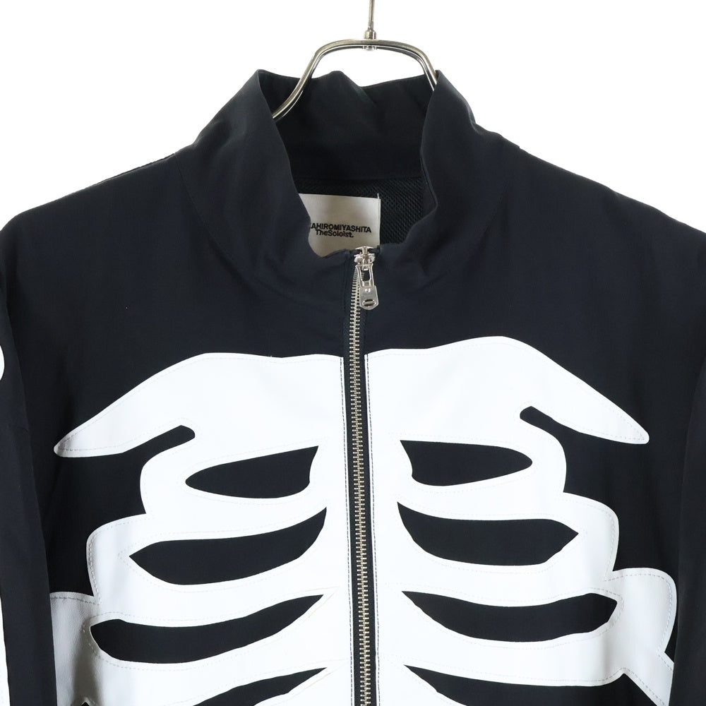TAKAHIROMIYASHITA The SoloIst.(タカヒロミヤシタザソロイスト) Back Gusset Track Jacket Bone ボーン ナイロントラックジャケット ブラック sc.0001aSS24