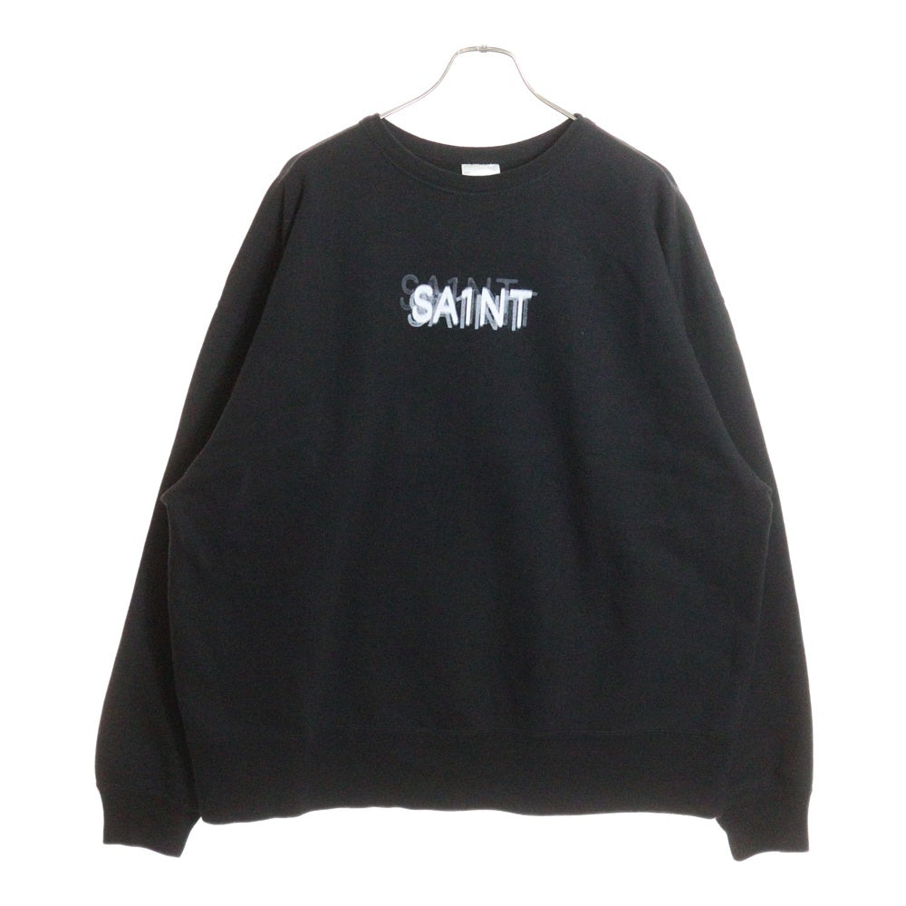 SAINT MICHAEL(セントマイケル) 25SS SEVEN DEADLY CREWNECK SWEAT セブンデッドリー クルーネックスウェットトレーナー ブラック SM-HR8-0000-044