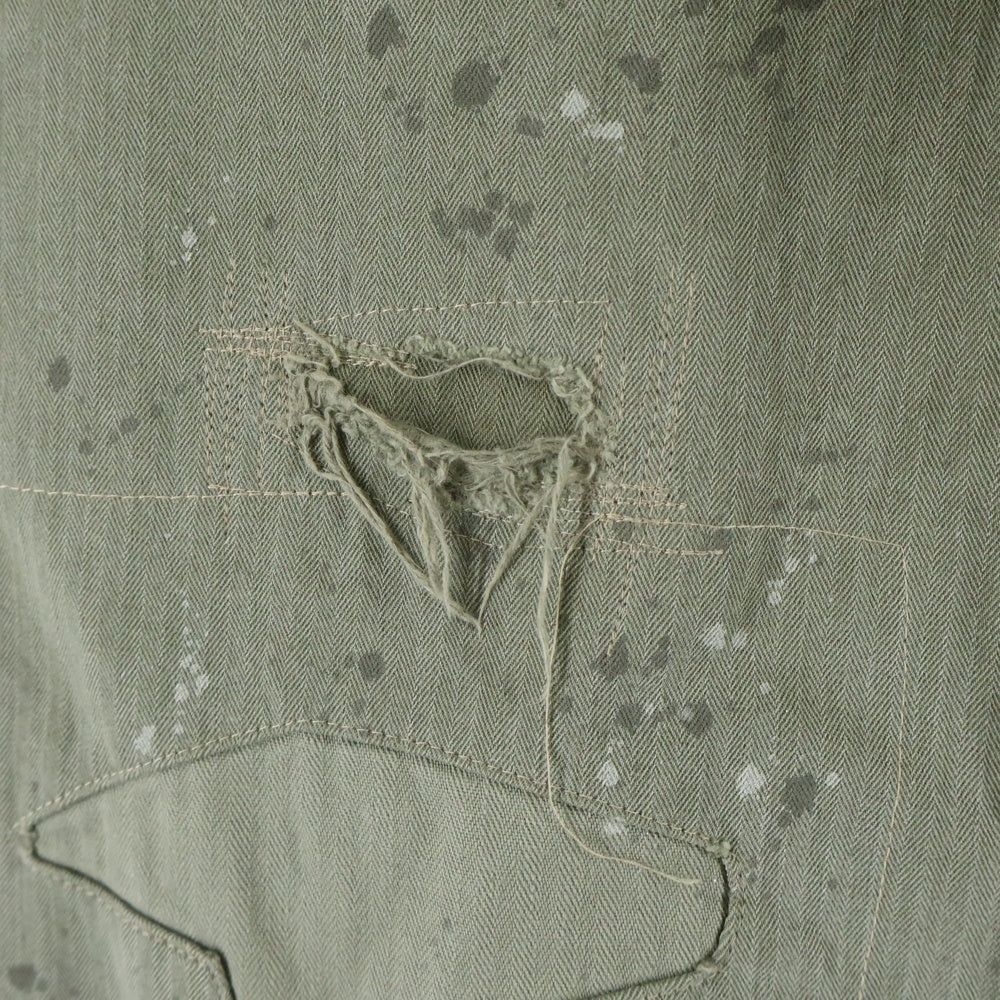 BOWWOW(バウワウ) M43 HBT COMBAT TROUSERS PANT ミリタリーパンツ カーキ BW-242-M4CT