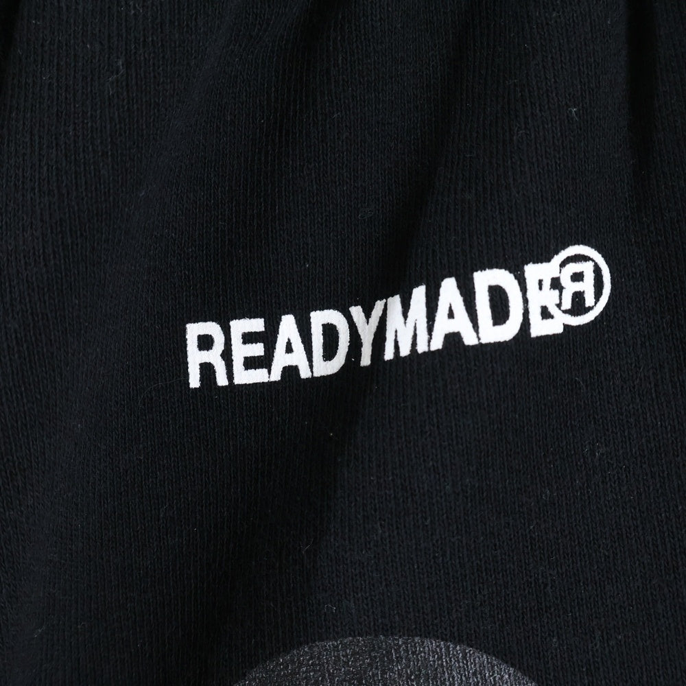 READY MADE(レディメイド) ファイヤー スマイルプリント スウェットパンツ ブラック RE-CO-BK-00-00-107