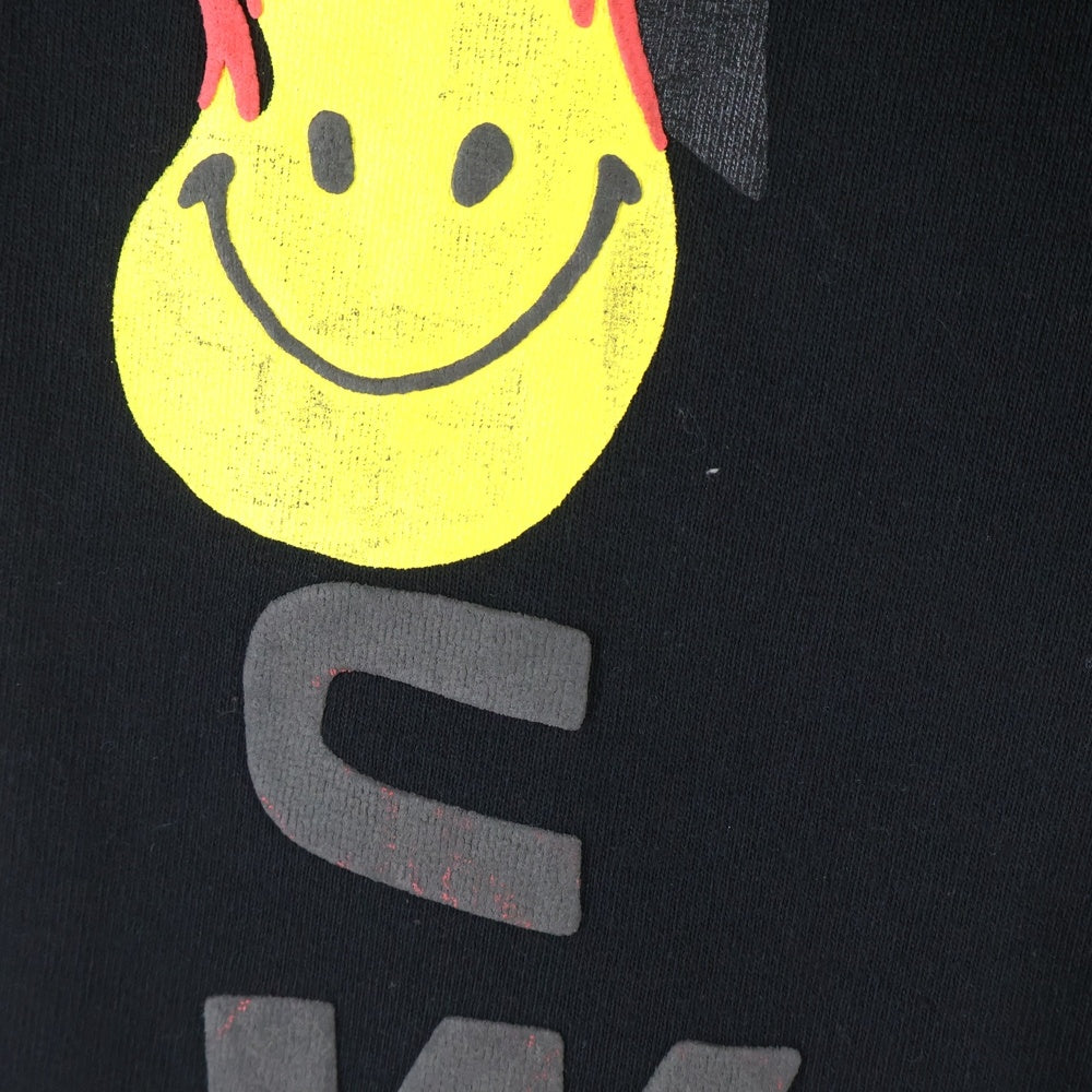 READY MADE(レディメイド) ファイヤー スマイルプリント スウェットパンツ ブラック RE-CO-BK-00-00-107