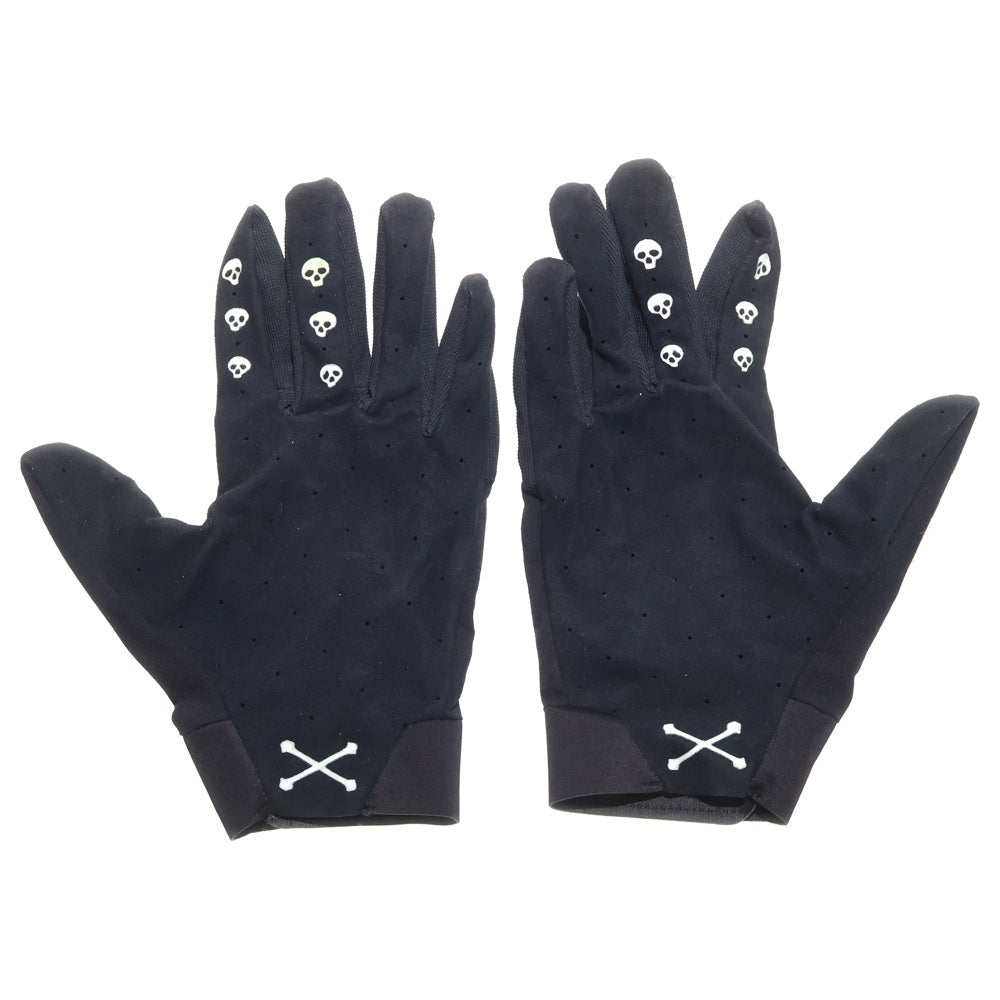 TAKAHIROMIYASHITA The SoloIst.(タカヒロミヤシタザソロイスト) 24SS ボーンプリント グローブ 手袋 ブラック sa.0009SS24