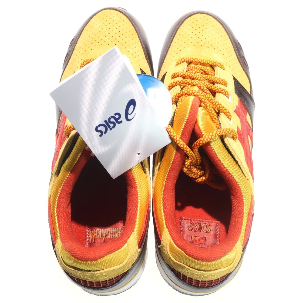 ASICS(アシックス) KITH×MARVEL X-MEN GEL-LYTE III REMASTERED F460323 キス マーベル ウルヴァリン ゲルライト3 リマスタード ローカットスニーカー イエロー US8.5/26.5cm