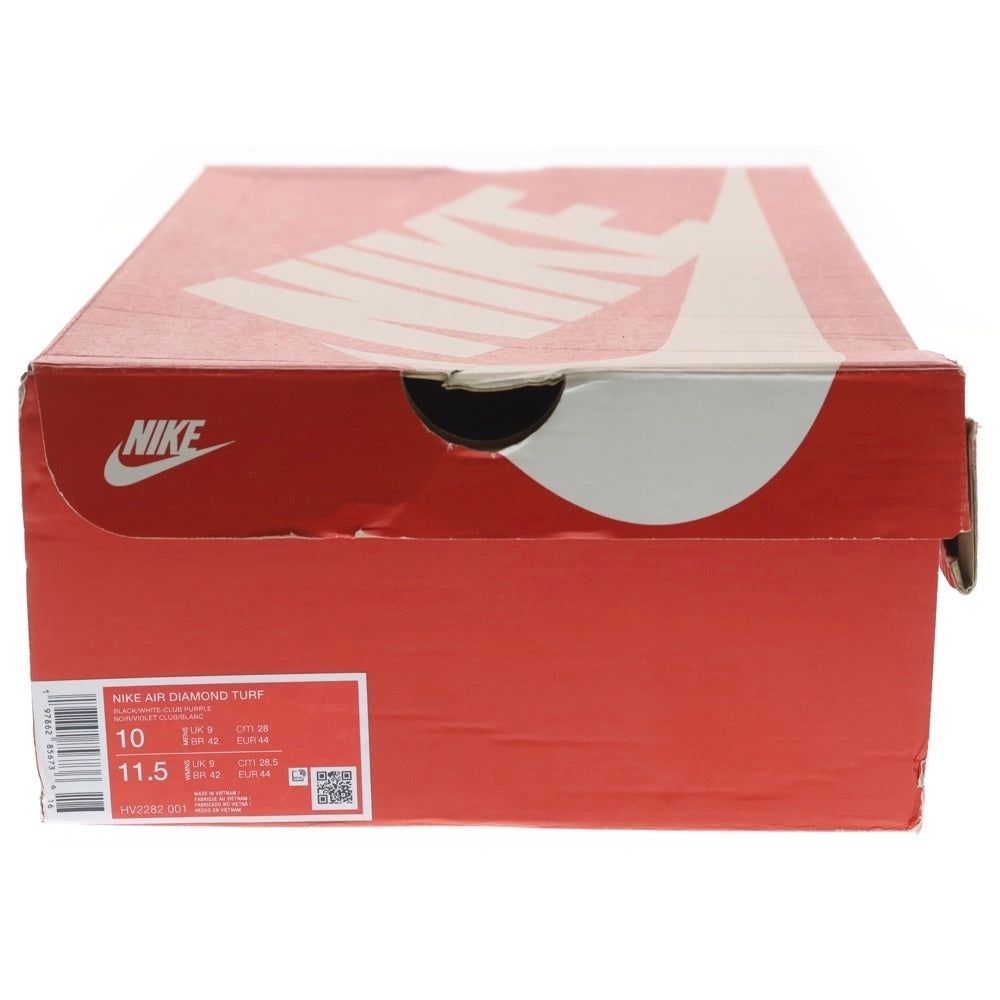 NIKE(ナイキ) AIR DIAMOND TURF RAVENS HV2282-001 ダイヤモンド ターフ レイブンズ ハイカットスニーカー ブラック US10/28cm