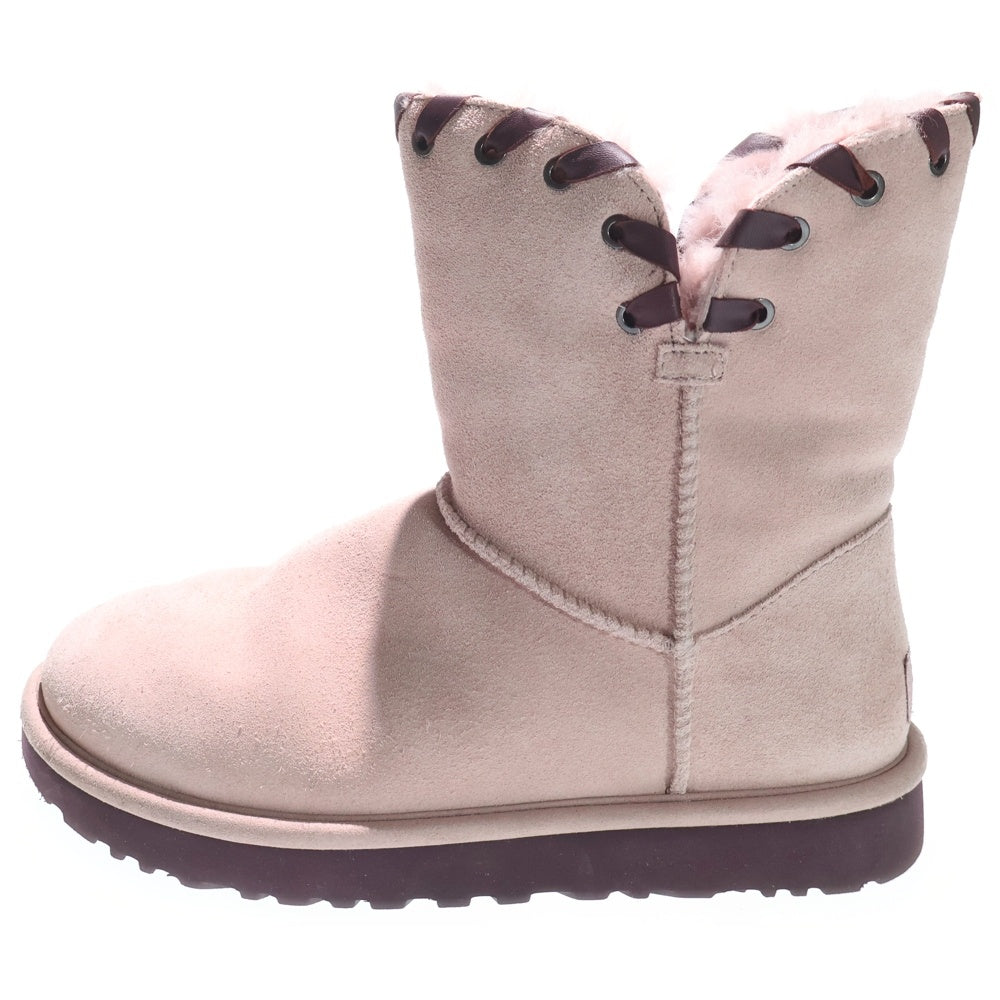 UGG(アグ) Aidah ハイカットムートンブーツ ピンク US8/25cm 1018627 レディース