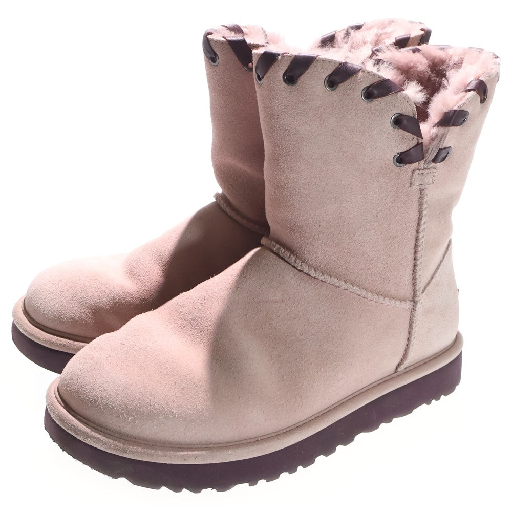UGG(アグ) Aidah ハイカットムートンブーツ ピンク US8/25cm 1018627 レディース