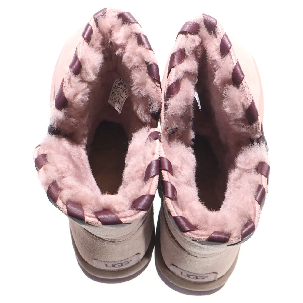 UGG(アグ) Aidah ハイカットムートンブーツ ピンク US8/25cm 1018627 レディース