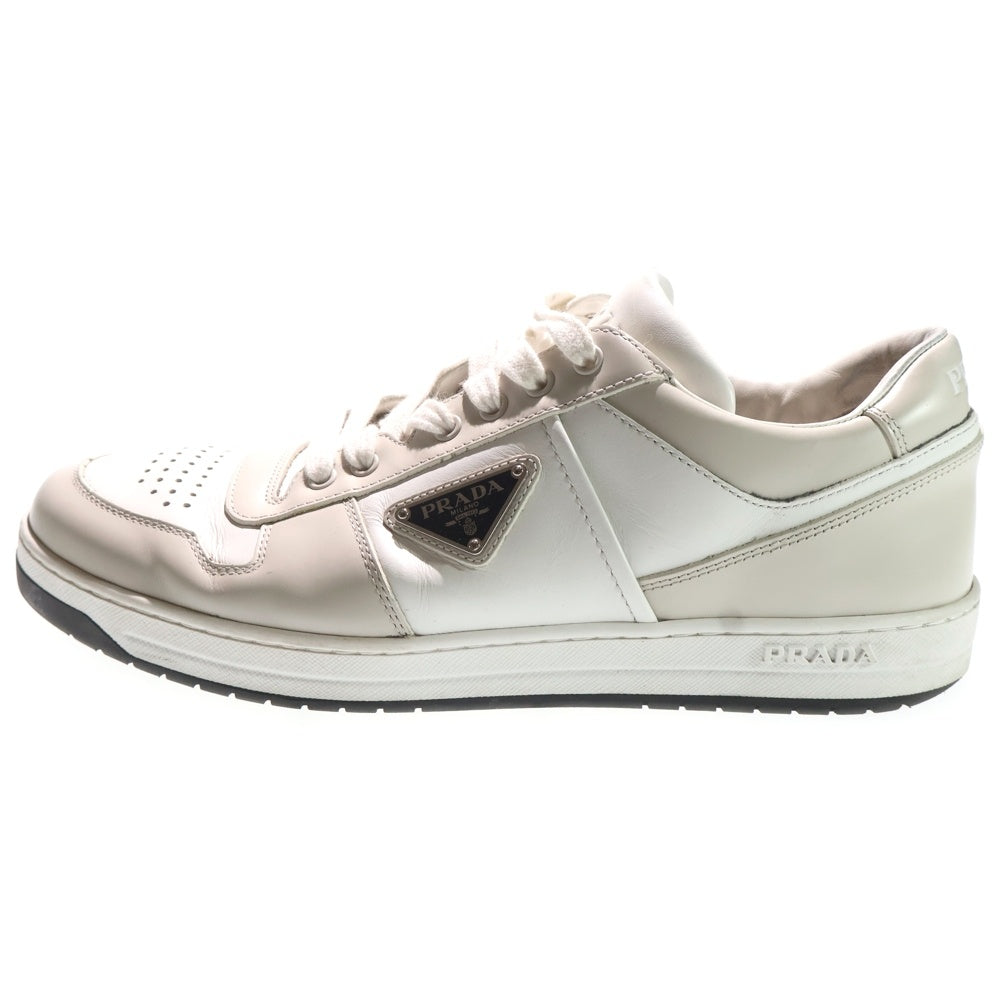 PRADA(プラダ) ダウンタウン サイドロゴプレートローカットスニーカー 2EE364 ホワイト