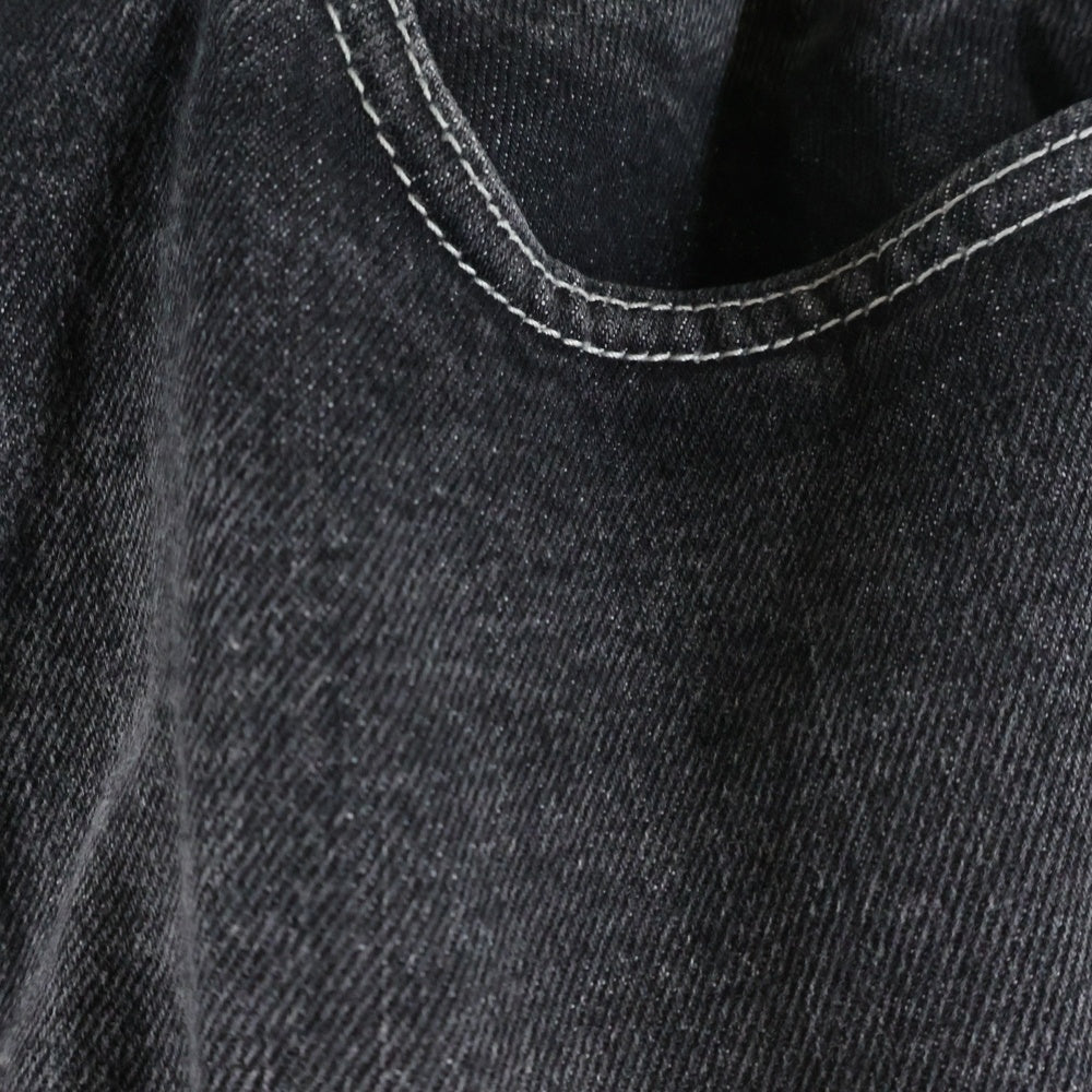 THUG CLUB(サグクラブ) 24SS TRIBAL TREE DENIM PANTS トライバルツリーデニムパンツ ブラック TC24PT0502