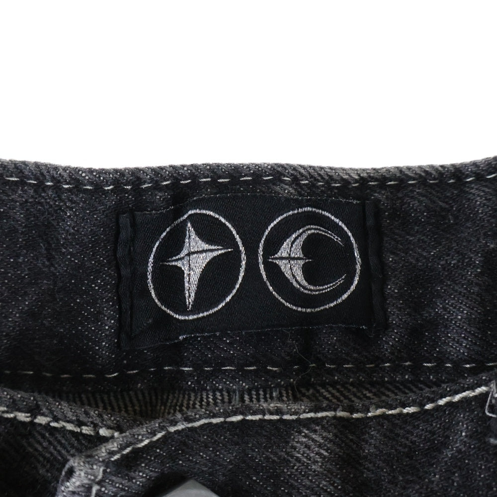 THUG CLUB(サグクラブ) 24SS TRIBAL TREE DENIM PANTS トライバルツリーデニムパンツ ブラック TC24PT0502