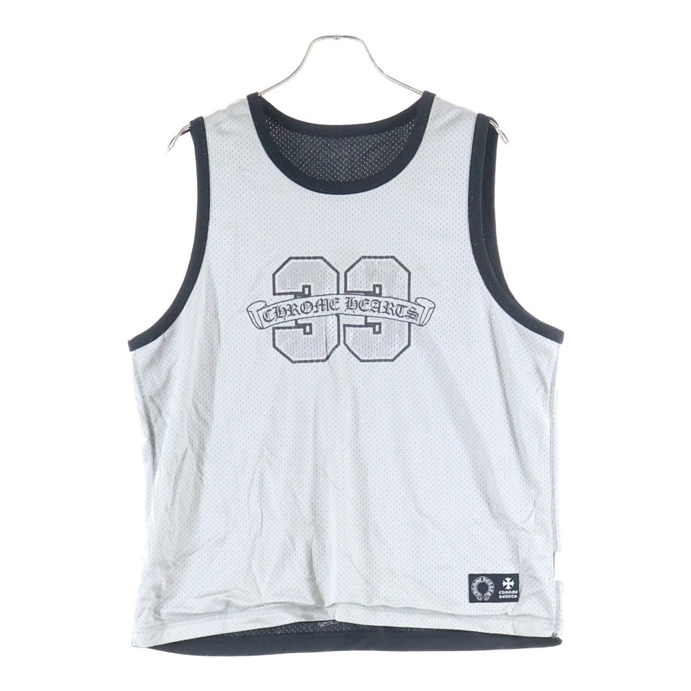 CHROME HEARTS(クロムハーツ) MESH WARM UP JERSEY リバーシブルCHロゴプリントメッシュタンクトップ ブラック