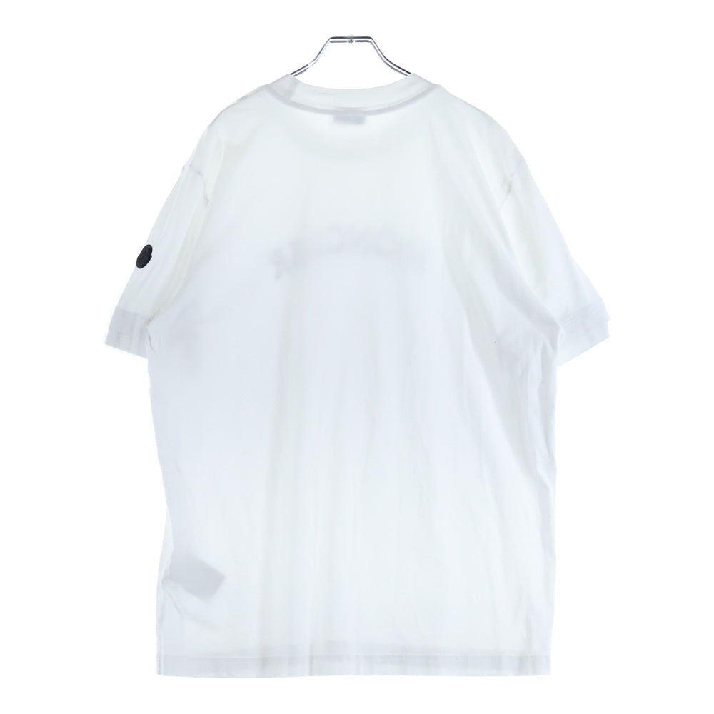 MONCLER(モンクレール) 24SS 水性ロゴプリント 半袖Tシャツカットソー ホワイト J10918C00002 89A17