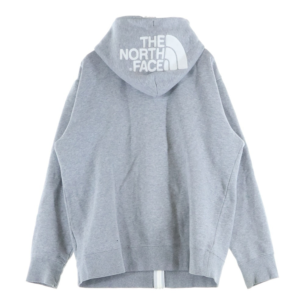 THE NORTH FACE(ザノースフェイス) REARVIEW FULLZIP HOODIE フードロゴ刺繍 NT11930 スウェットフルジップアップパーカー グレー