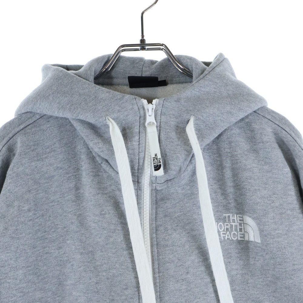 THE NORTH FACE(ザノースフェイス) REARVIEW FULLZIP HOODIE フードロゴ刺繍 NT11930 スウェットフルジップアップパーカー グレー