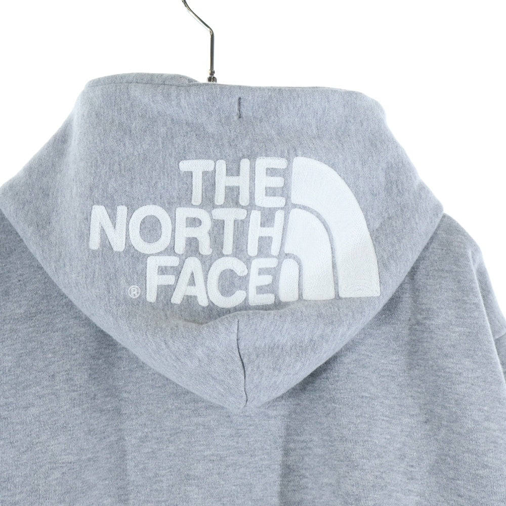 THE NORTH FACE(ザノースフェイス) REARVIEW FULLZIP HOODIE フードロゴ刺繍 NT11930 スウェットフルジップアップパーカー グレー