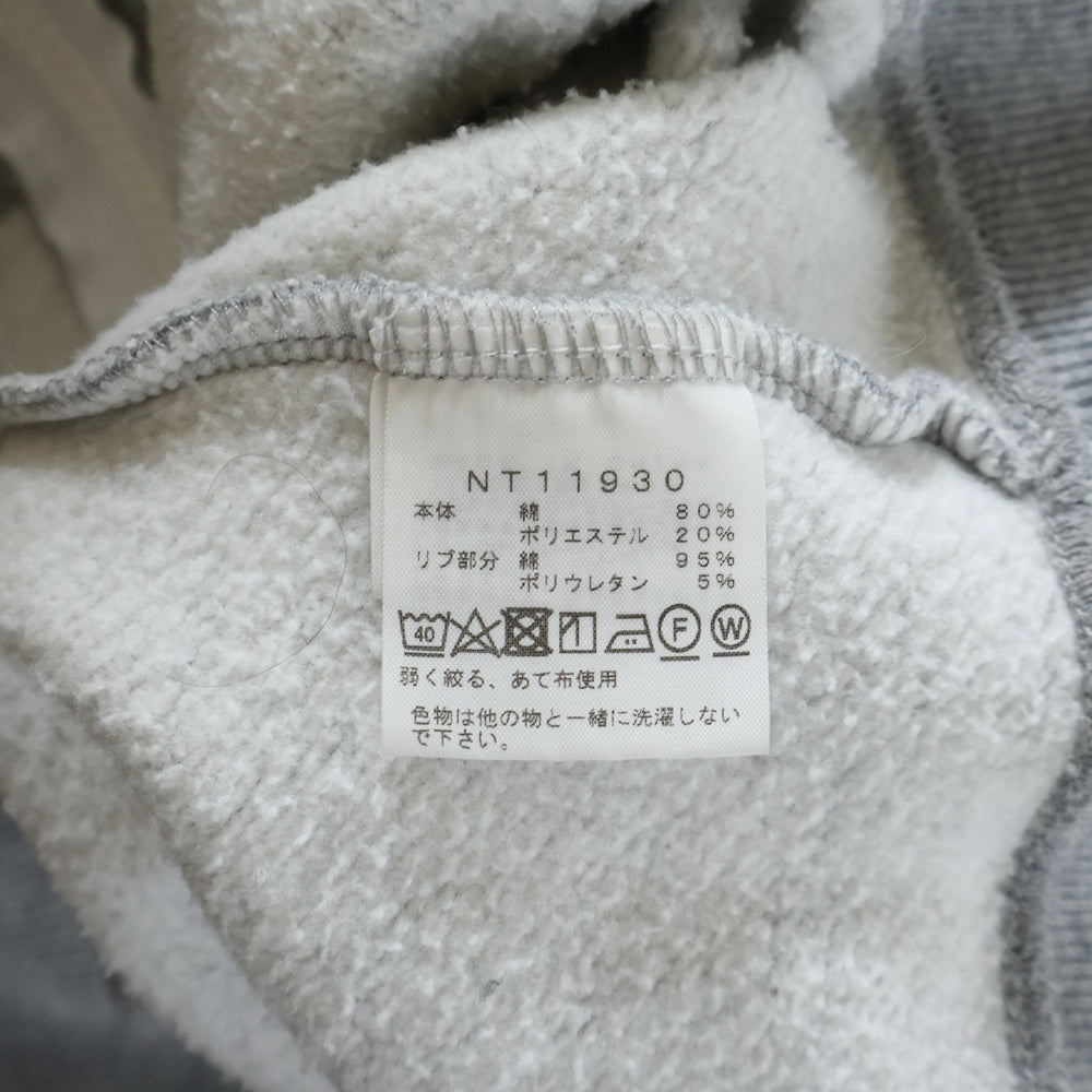 THE NORTH FACE(ザノースフェイス) REARVIEW FULLZIP HOODIE フードロゴ刺繍 NT11930 スウェットフルジップアップパーカー グレー
