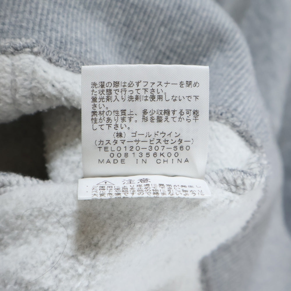 THE NORTH FACE(ザノースフェイス) REARVIEW FULLZIP HOODIE フードロゴ刺繍 NT11930 スウェットフルジップアップパーカー グレー