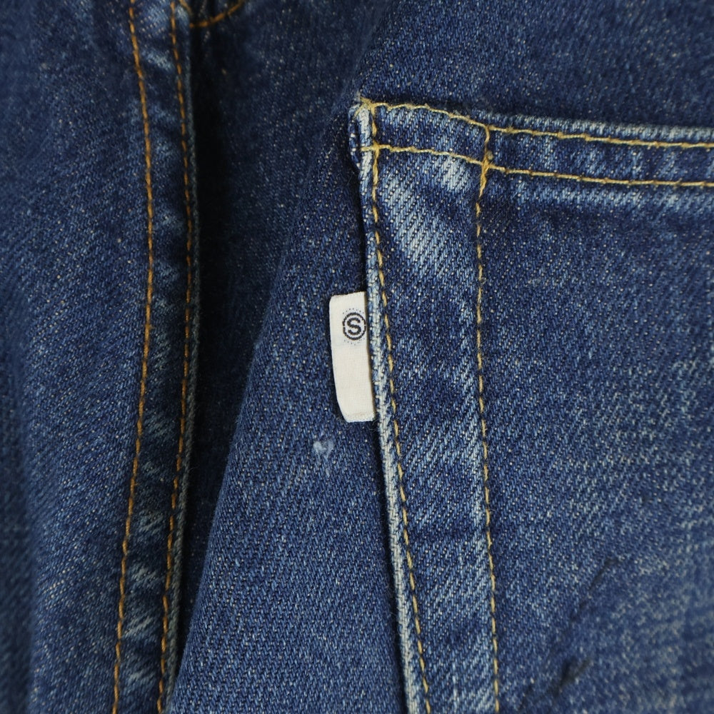 NO BRAND(ノーブランド) SALTY DOG ダブルニー ボタンフライデニム シンチバック付き インディゴ