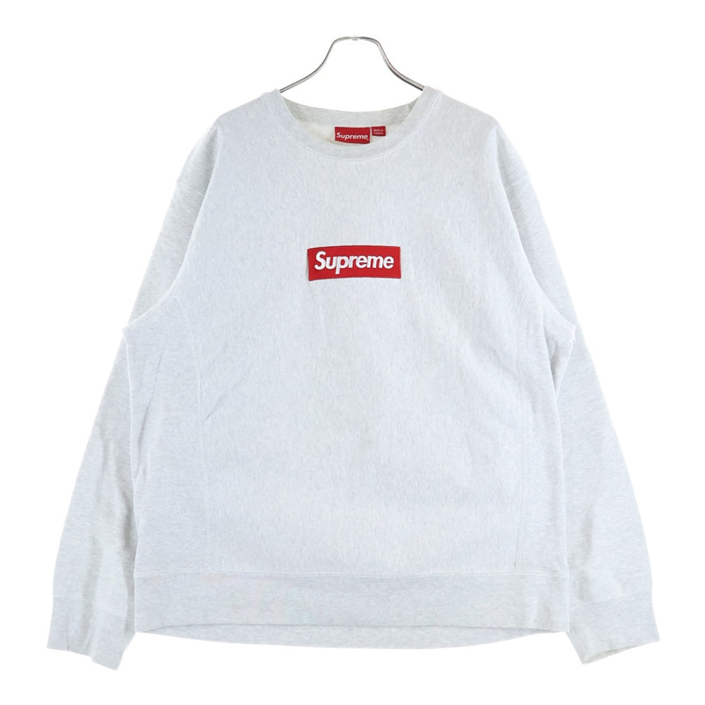 SUPREME(シュプリーム) 18AW Box Logo Crewneck Sweatshirt ボックスロゴクルーネック長袖スウェットトレーナー グレー