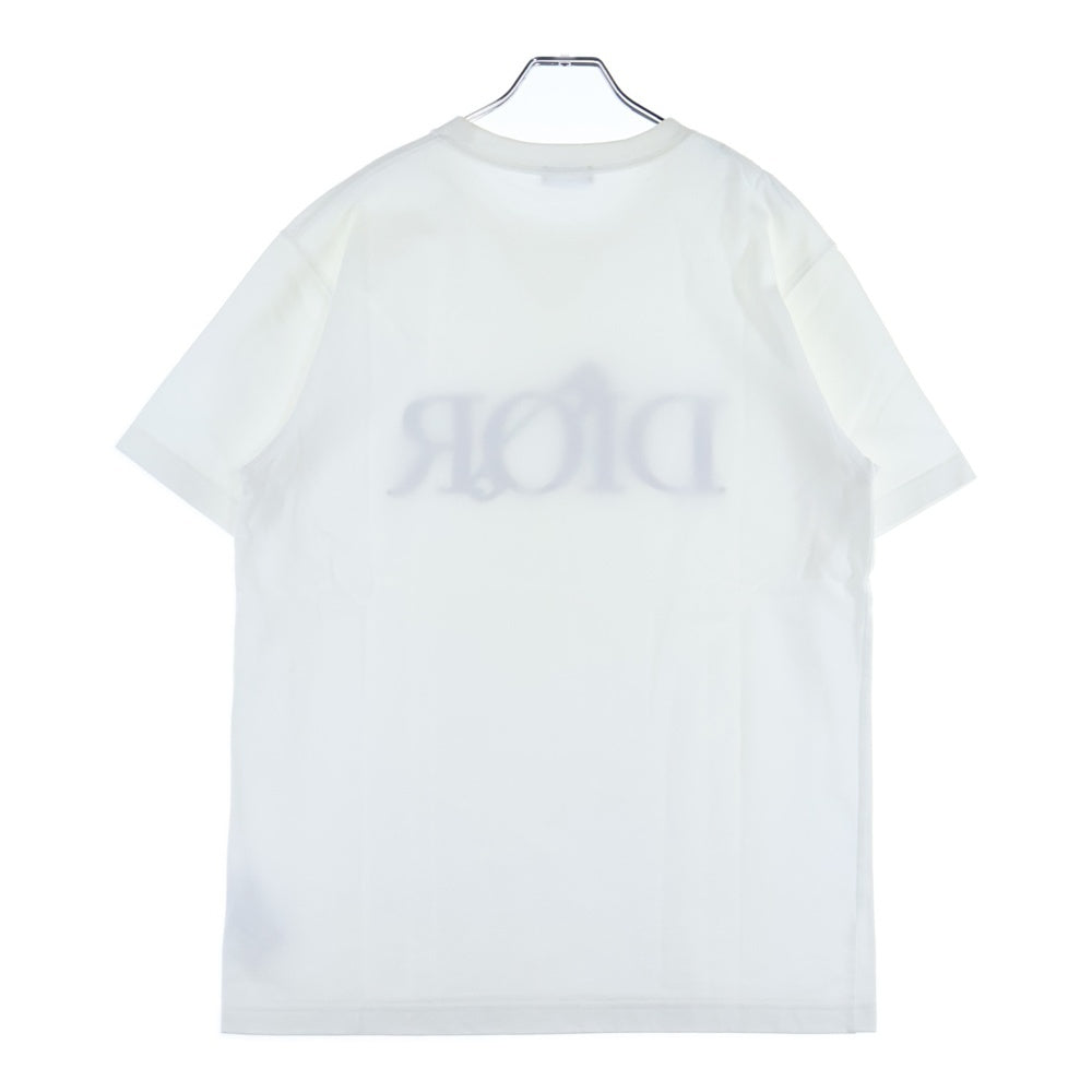 Dior HOMME(ディオールオム) DIOR AND JUDY BLAMET ジュディ ブレイム 刺繍半袖Tシャツカットソー ホワイト 043J625B0554