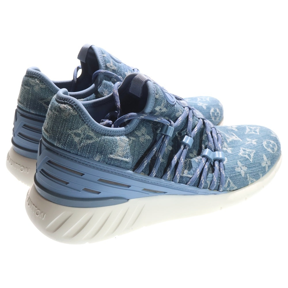 LOUIS VUITTON(ルイヴィトン) ファストレーン ライン モノグラムデニム ローカットスニーカー ランニングシューズ ブルー 1A4U49