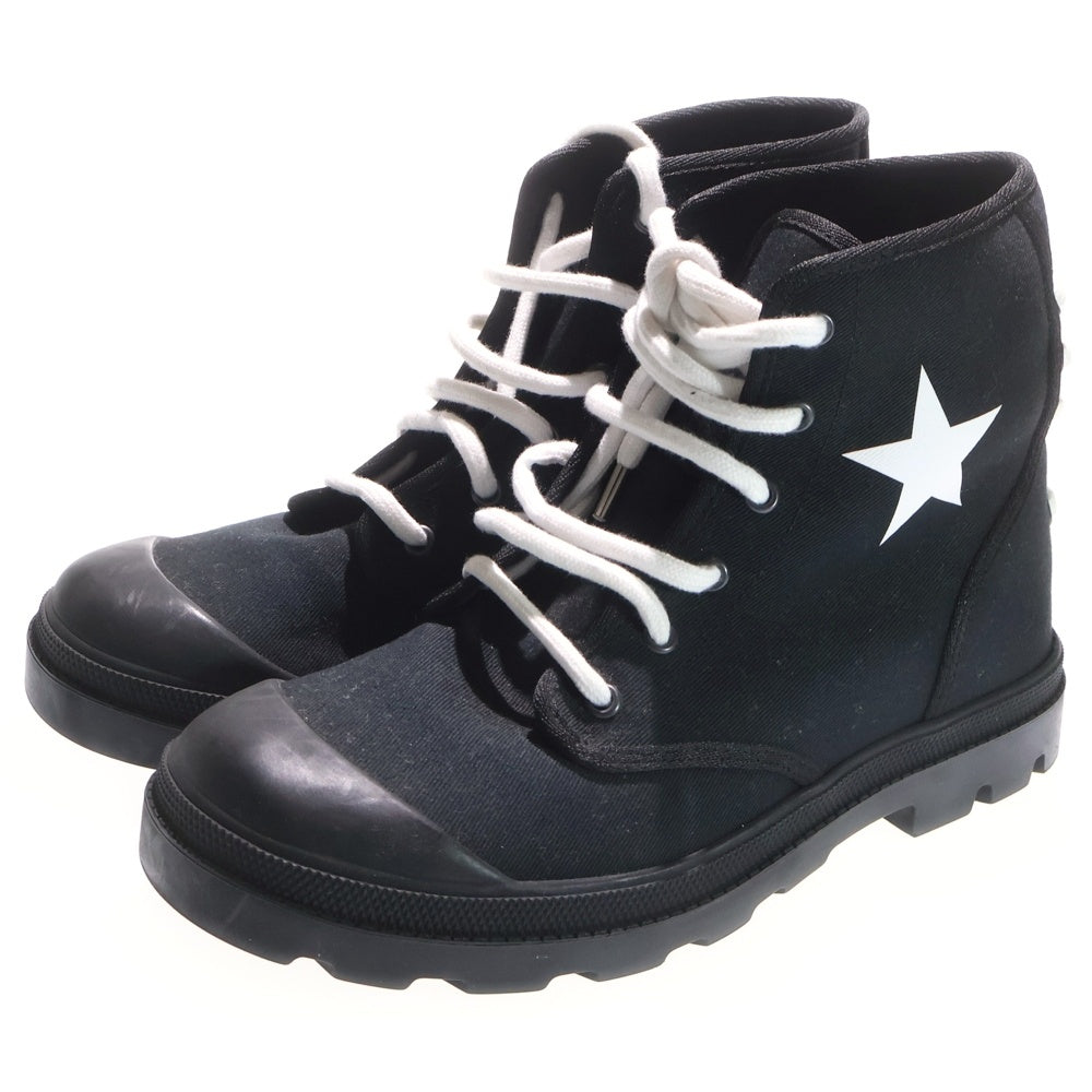 GIVENCHY(ジバンシィ) スタープリント キャンバスブーツ ブラック